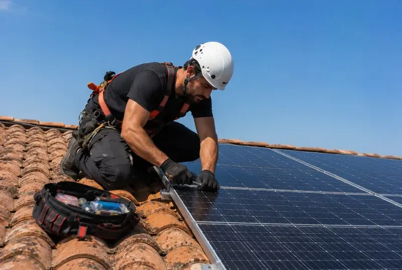 Maintenance et monitoring de panneaux solaires à Yzosse