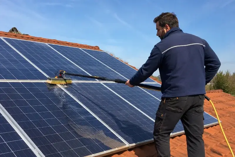 Nettoyage et entretien de panneaux solaires à Yzosse